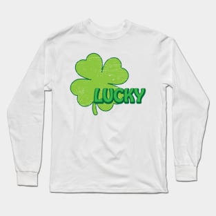 Lucky Vintage Shamrock Long Sleeve T-Shirt